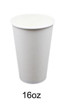 16OZ Single Wall Coffee Cups - White (1000 pcs/carton)